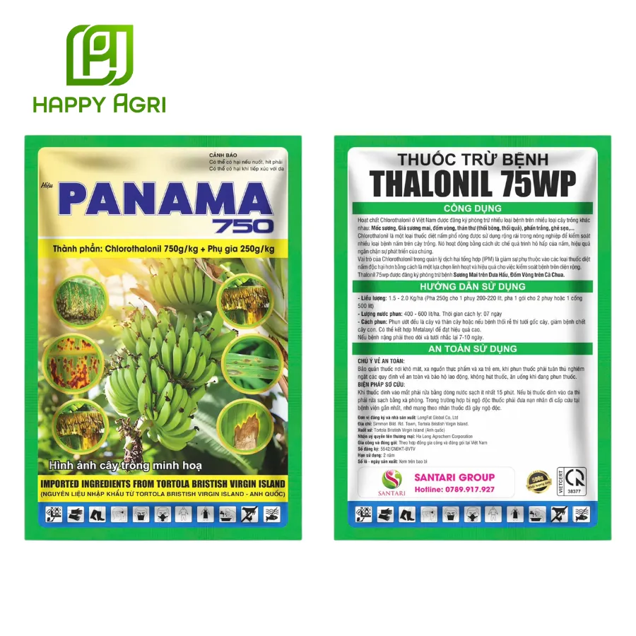 THUỐC TRỪ BỆNH THALONIL 75WP HIỆU PANAMA 750 - SANTARI