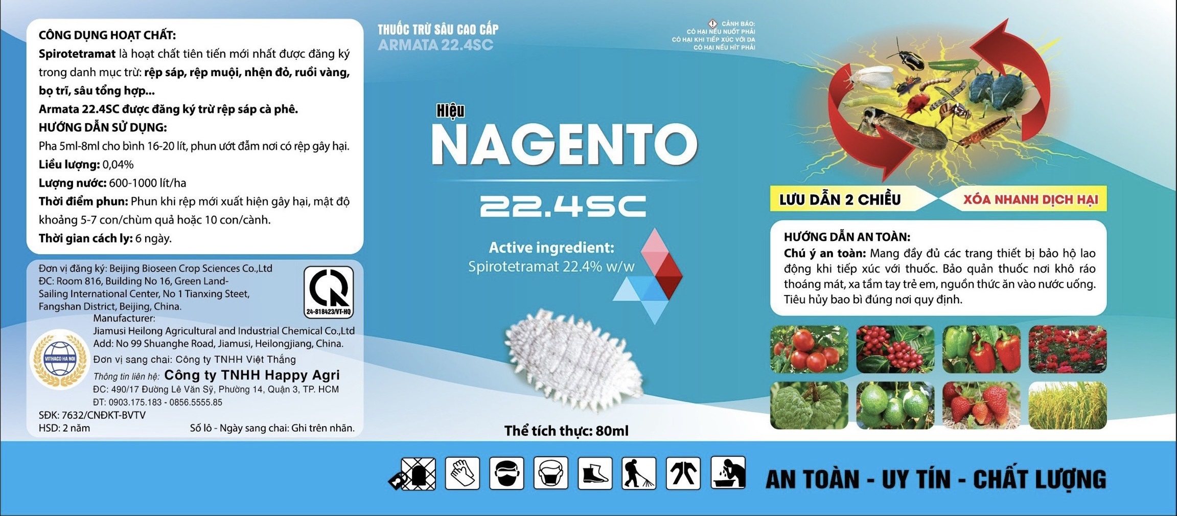 NAGENTO 22.4SC - thuốc trừ sâu cao cấp ARMATA 22.4SC