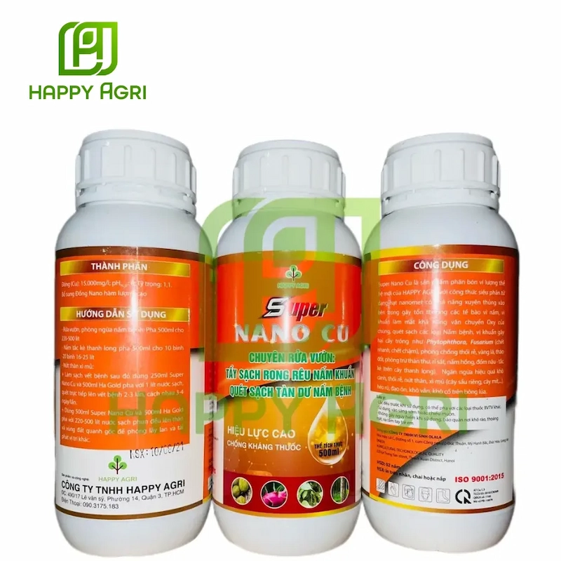 Thuốc trừ bệnh sinh học - Super Nano Cu 