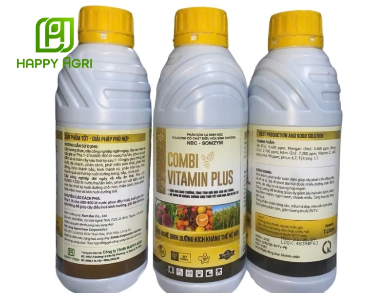 Phân bón lá NBC-SOMZYM (COMBI VITAMIN PLUS) có công dụng kích thích phát triển cây trồng
