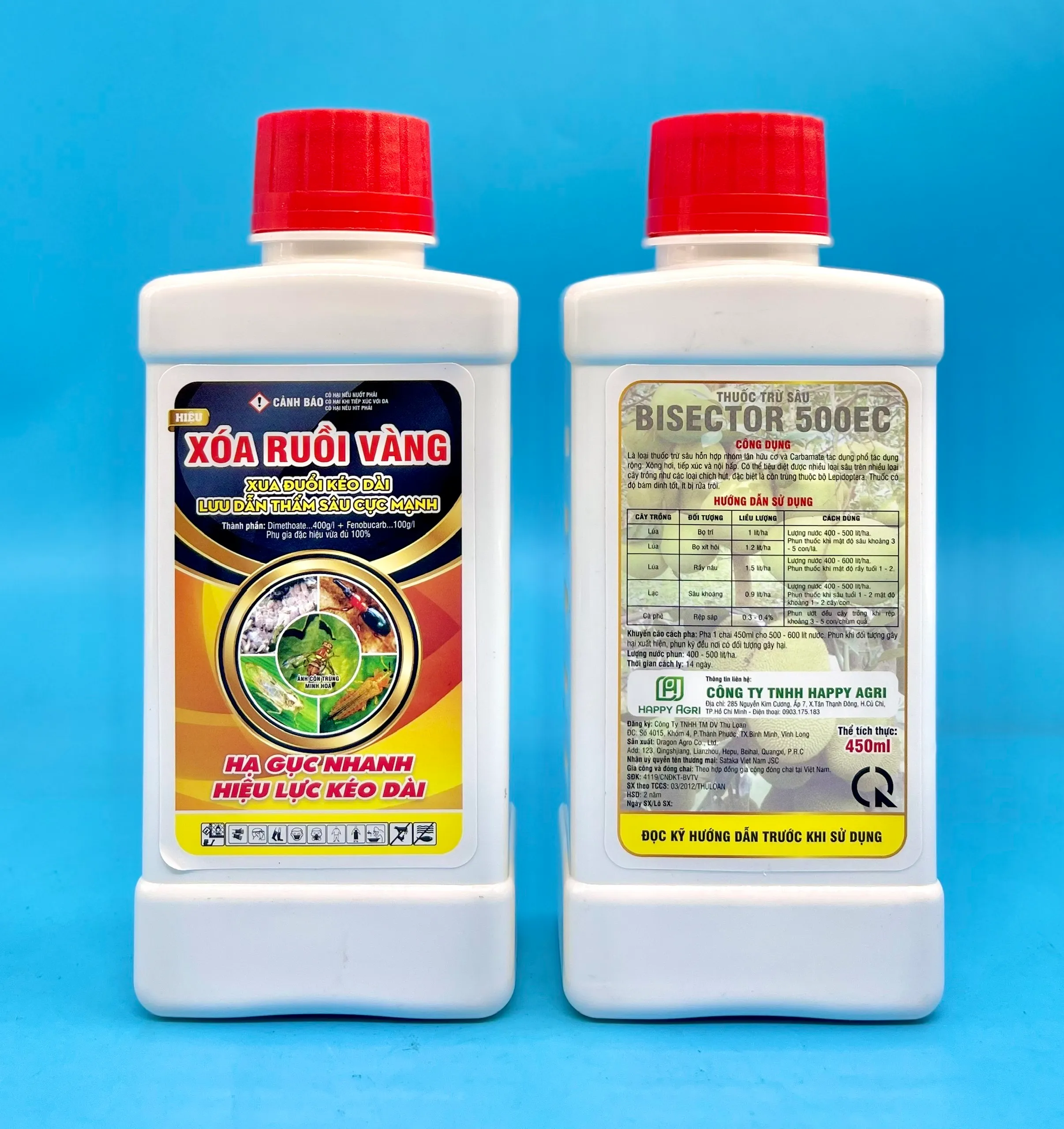 Thuốc Trừ Sâu BISECTOR 500EC Nhãn Hiệu Xoá Ruồi Vàng 450ML