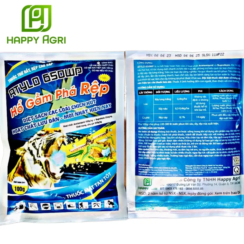 Thuốc trừ rệp, rầy cao cấp ATYLO 650WP