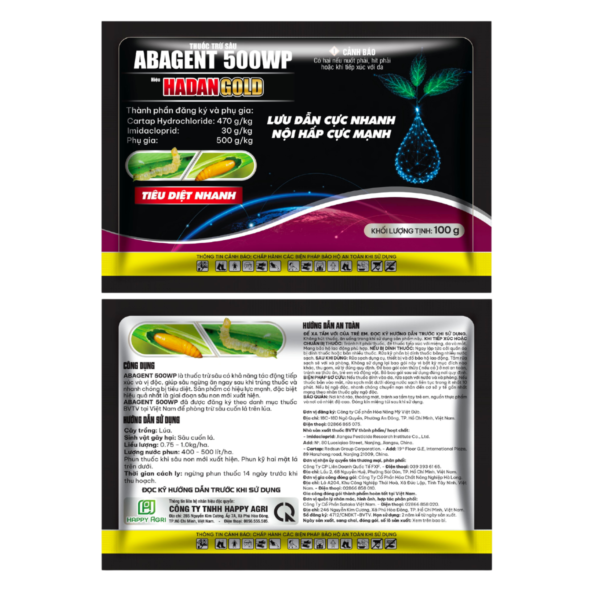 Thuốc Trừ Sâu Abagent 500wp Hiệu Badan Gold