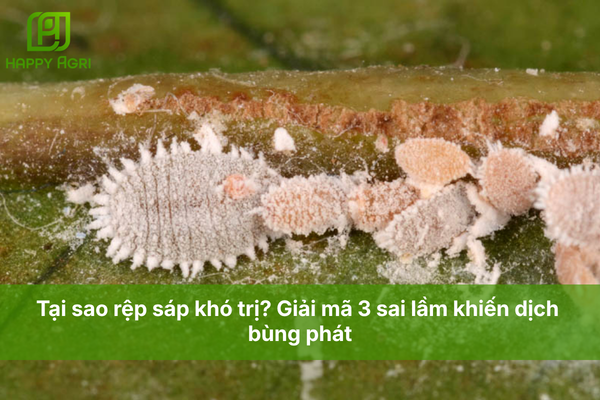 Tại sao rệp sáp khó trị? Giải mã 3 sai lầm khiến dịch bùng phát