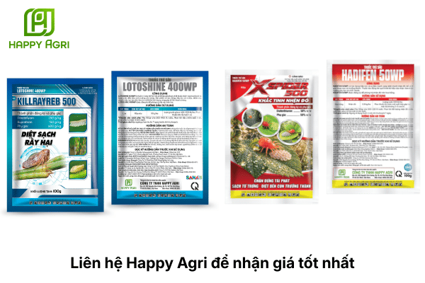 Hai dòng thuốc trị nhện đỏ có thể tham khảo