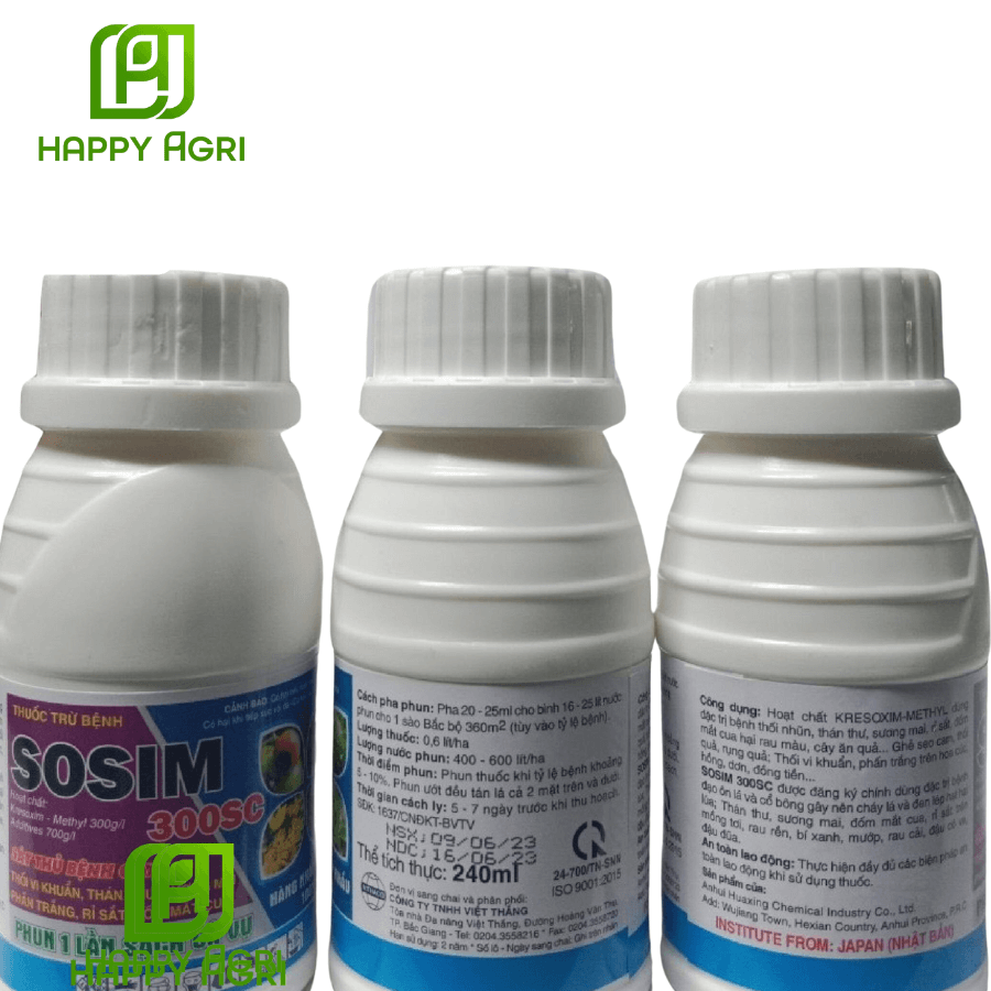 SOSIM 300SC - Hoạt chất tiên tiến mới nhất, sạch bệnh hoa quả đẹp như mơ