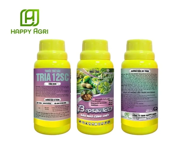 Thuốc trừ sâu dung dịch TRIA 12SC HIỆU BEPSAU 120