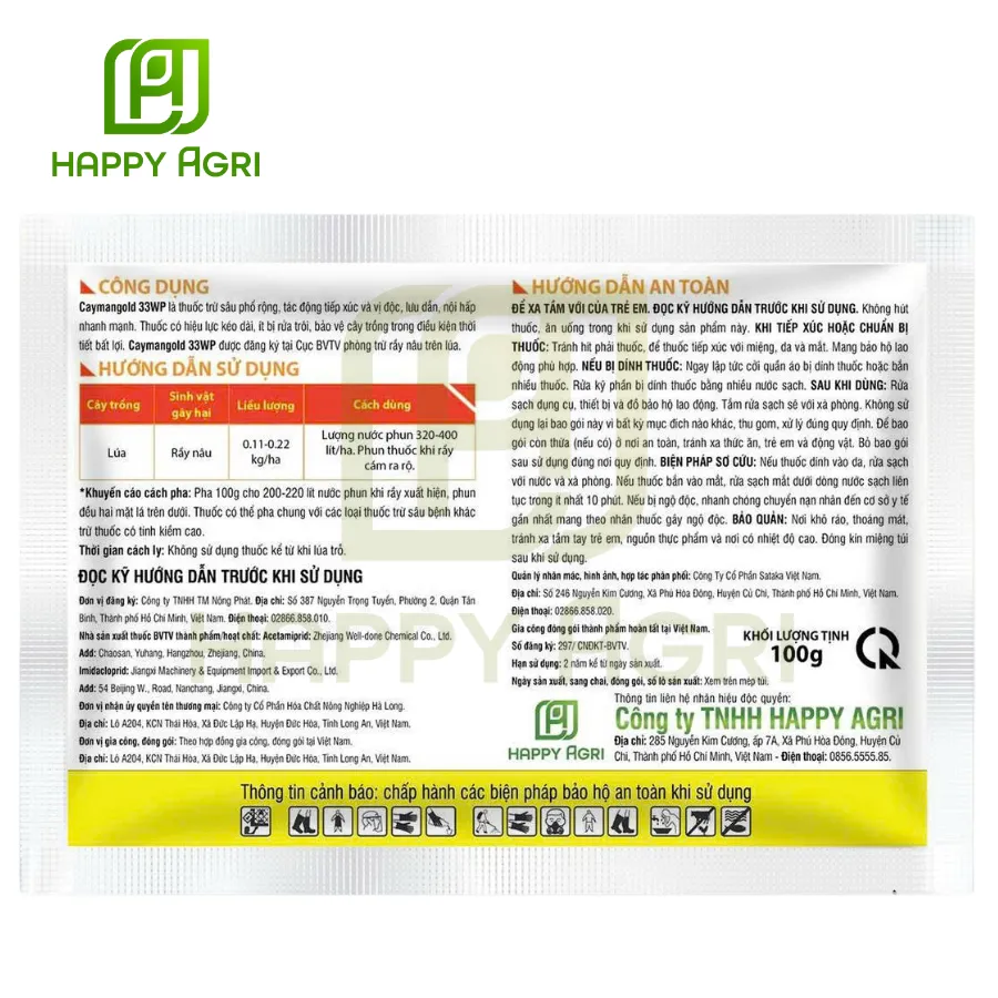 Thuốc Trừ Sâu Caymangold 33WP - Hiệu No Ray 330