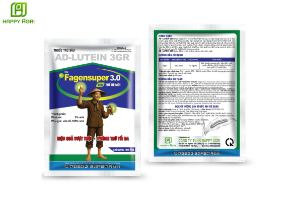 THUỐC TRỪ SÂU AD-LUTEIN 3GR HIỆU FAGENSUPER 3.0 