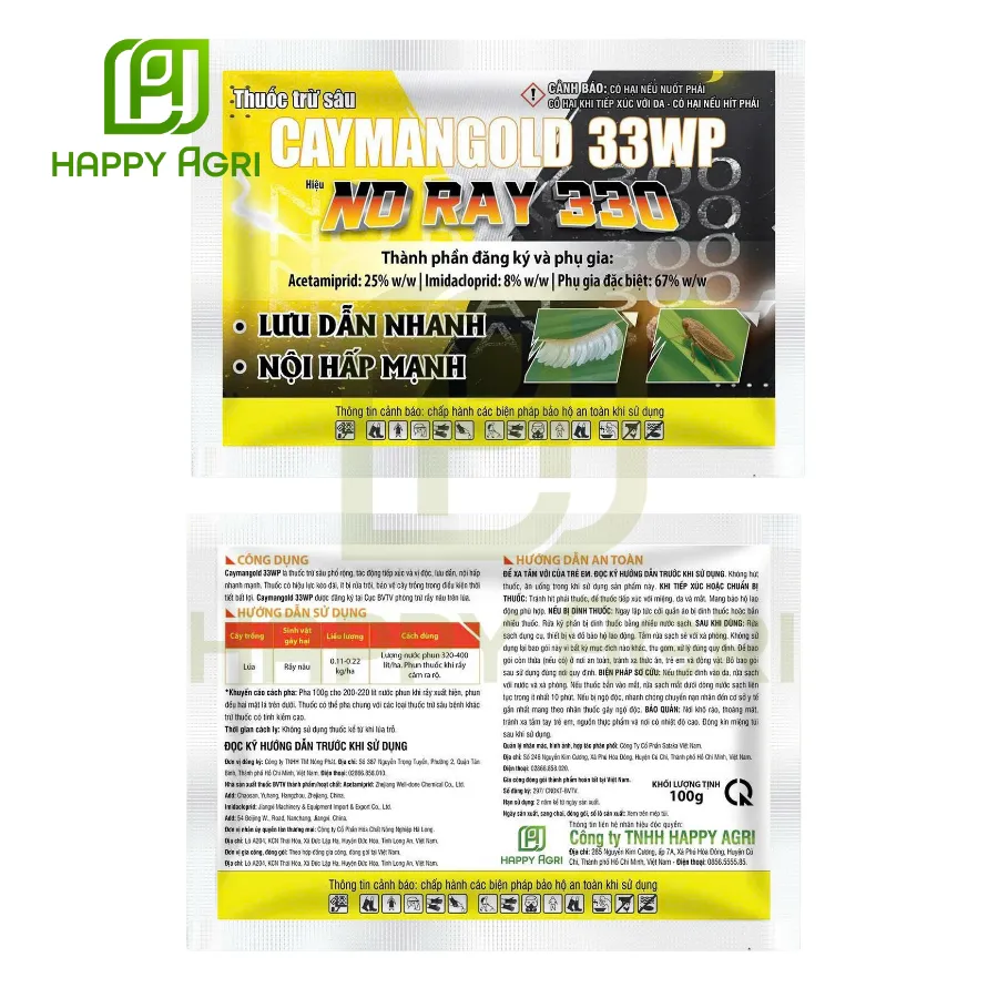 Thuốc Trừ Sâu Caymangold 33WP - Hiệu No Ray 330
