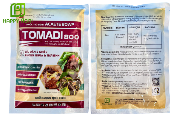 THUỐC TRỪ BỆNH ACAETE 80WP HIỆU TOMADI 800