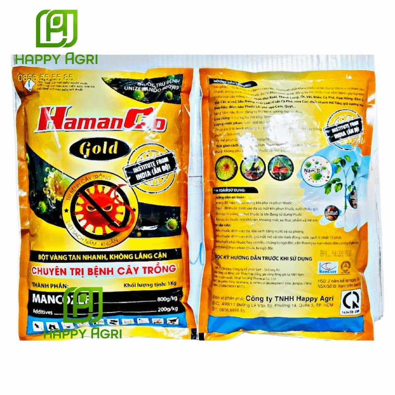 Hamanco Gold giúp kiểm soát bệnh thán thư (đốm nâu) trên thanh long