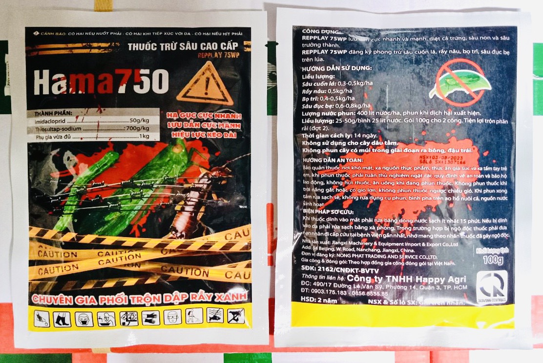 THUỐC TRỪ SÂU CAO CẤP HẠ GỤC CỰC NHANH LƯU DẪN CỰC MẠNH HIỆU 100g LỰC KÉO DÀI HAMA750 