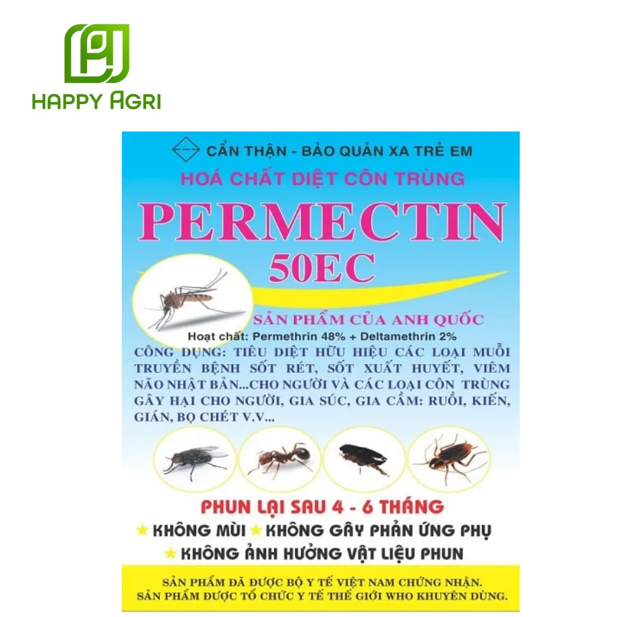 Permethrin 50EC tiêu diệt côn trùng gây hại