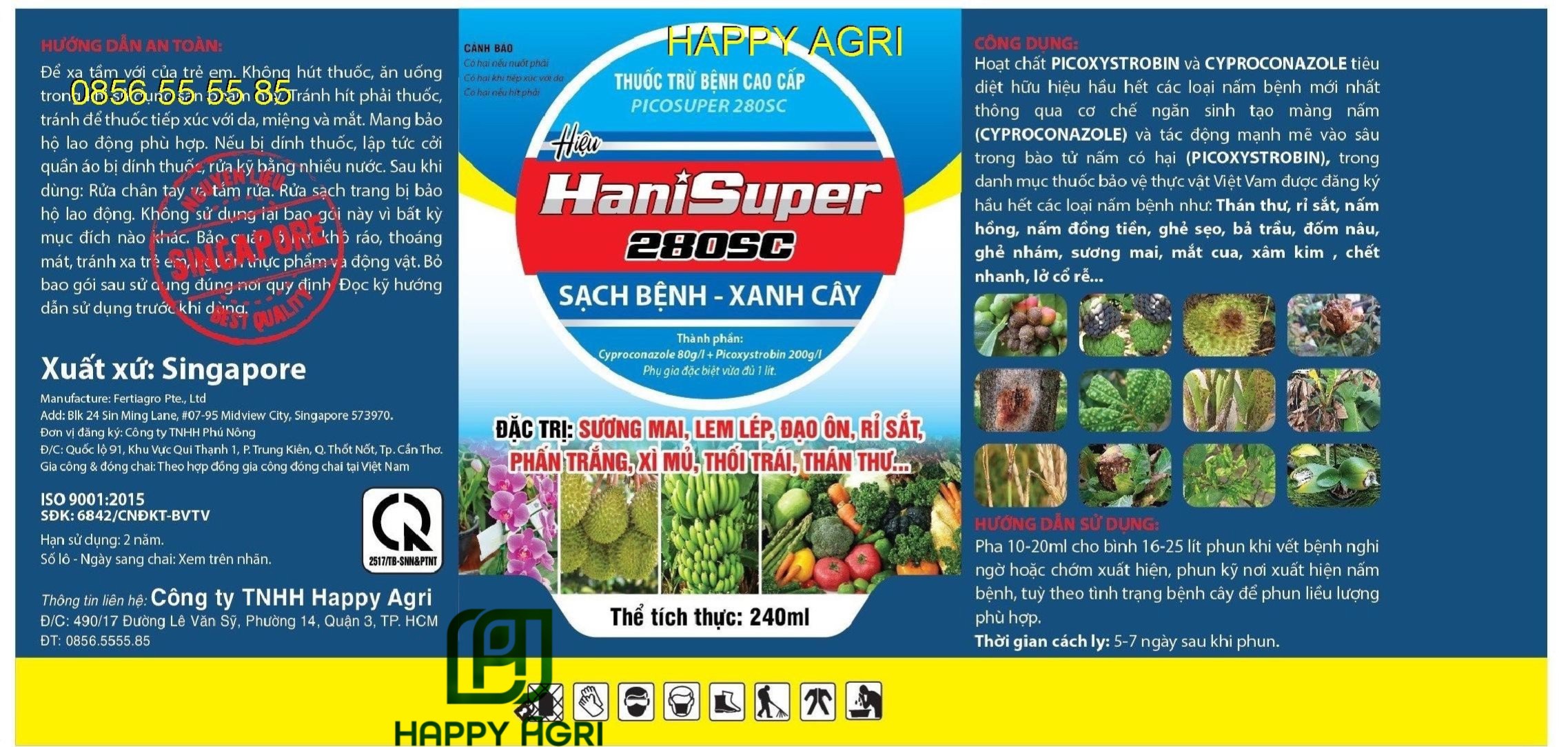 HaniSuper 280SC - Thuốc trừ bệnh cao cấp Picosuper 280sc