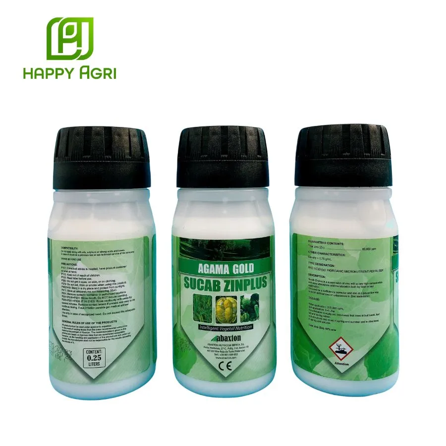 PHÂN BÓN LÁ VI LƯỢNG AGAMA GOLD HIỆU SUCAB ZINPLUS 250ml