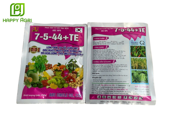 Phân bón lá hỗn hợp NPK 7-5-44+TE