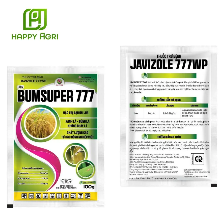 THUỐC TRỪ BỆNH JAVIZOLE 777WP HIỆU BUMSUPER 777