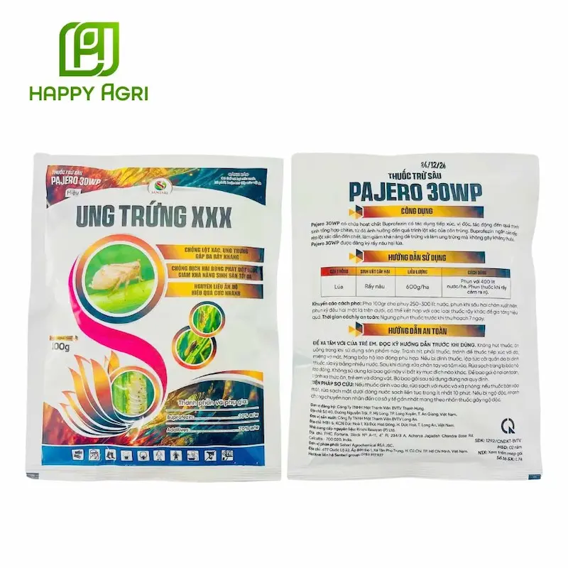 Thuốc trừ sâu PAJERO 30WP HIỆU UNG TRỨNG XXX