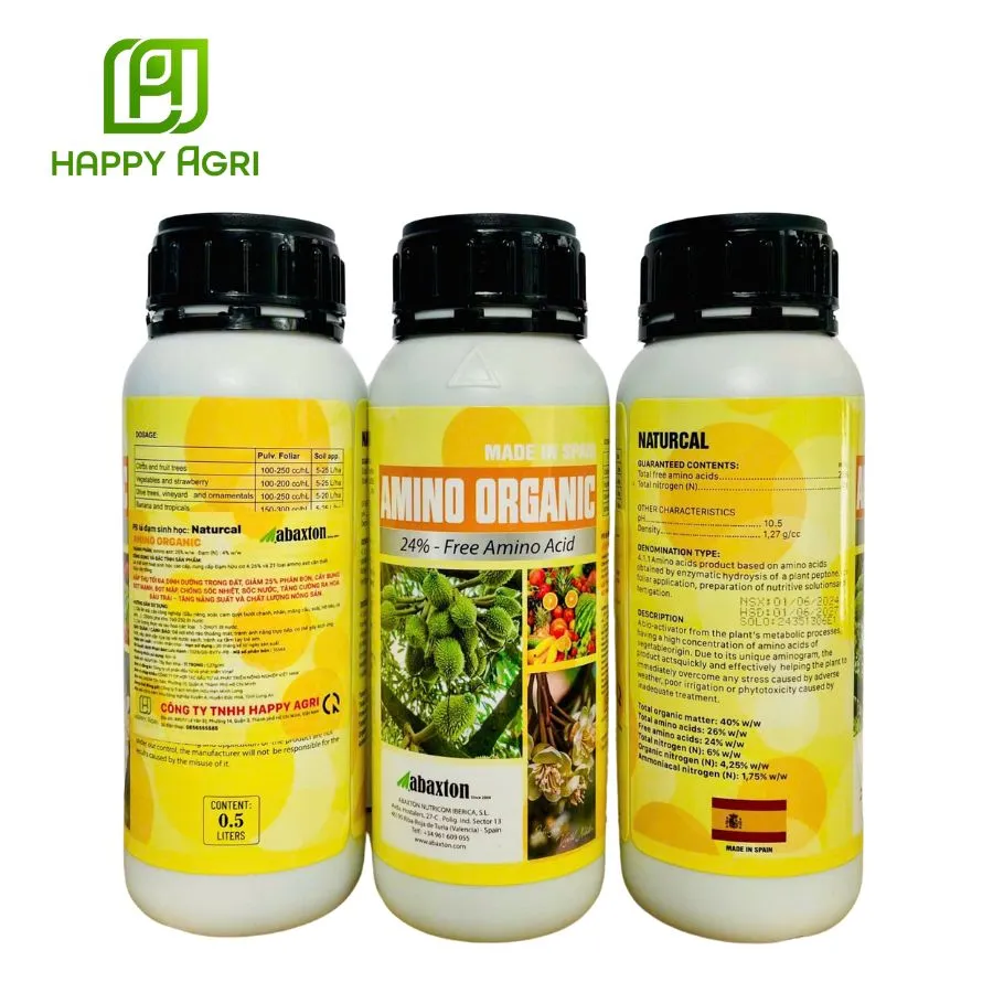 PHÂN BÓN LÁ ĐẠM SINH HỌC NATURCAL AMINO ORGANIC HIỆU ABAXTON