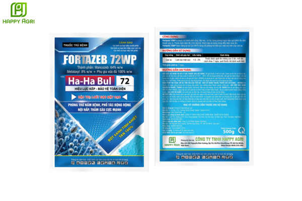 THUỐC TRỪ BỆNH FORTAZEB 72WP HIỆU HA-HA BUL 72