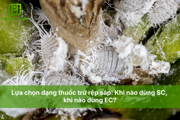 Lựa chọn dạng thuốc trừ rệp sáp: Khi nào dùng SC, khi nào dùng EC?