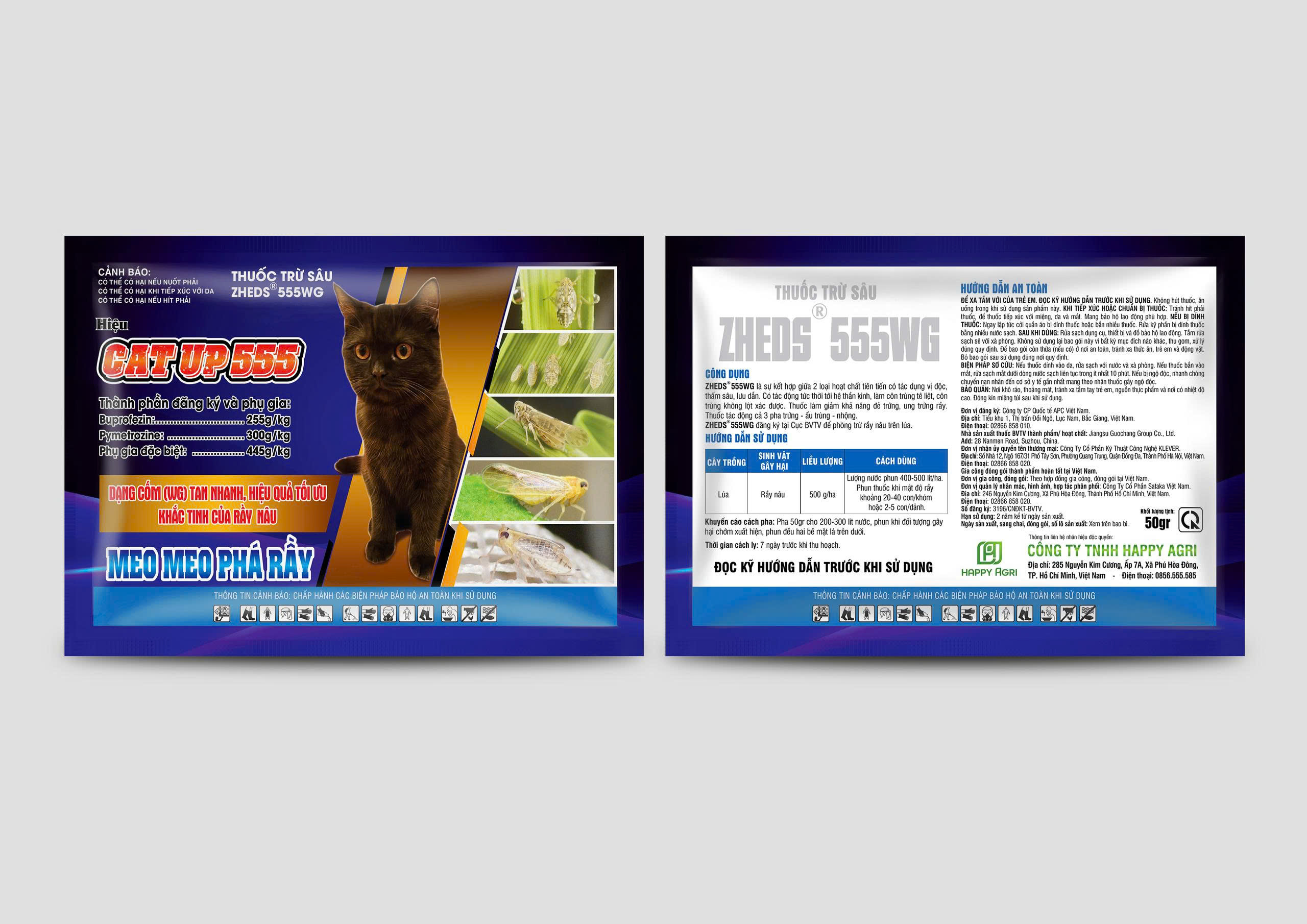  Thuốc trừ sâu ZHEDS 555WG - HIỆU CATUP 555 