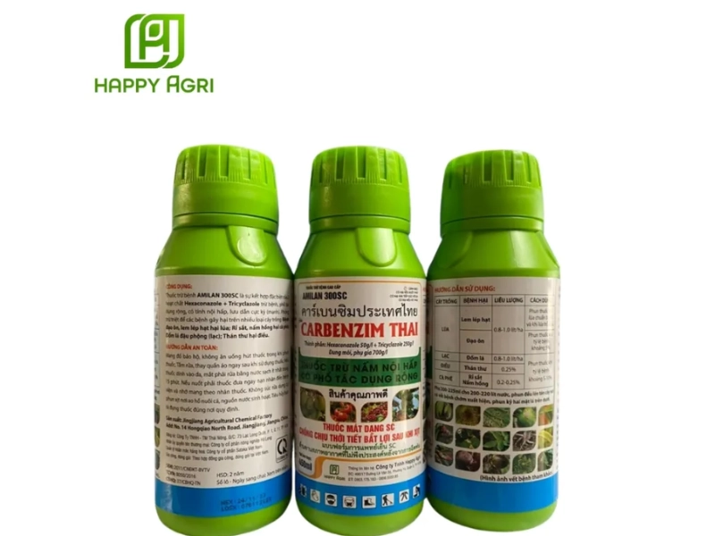 Carbenzim Thái có khả năng phòng và trị bệnh đạo ôn, khô vằn, đốm vằn hiệu quả trên lúa