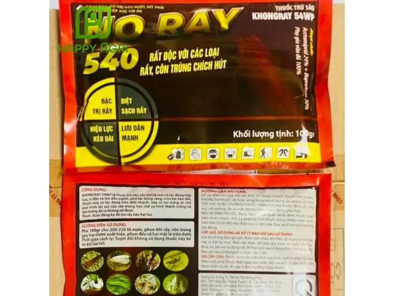 Thuốc trừ sâu Khongray 54WP