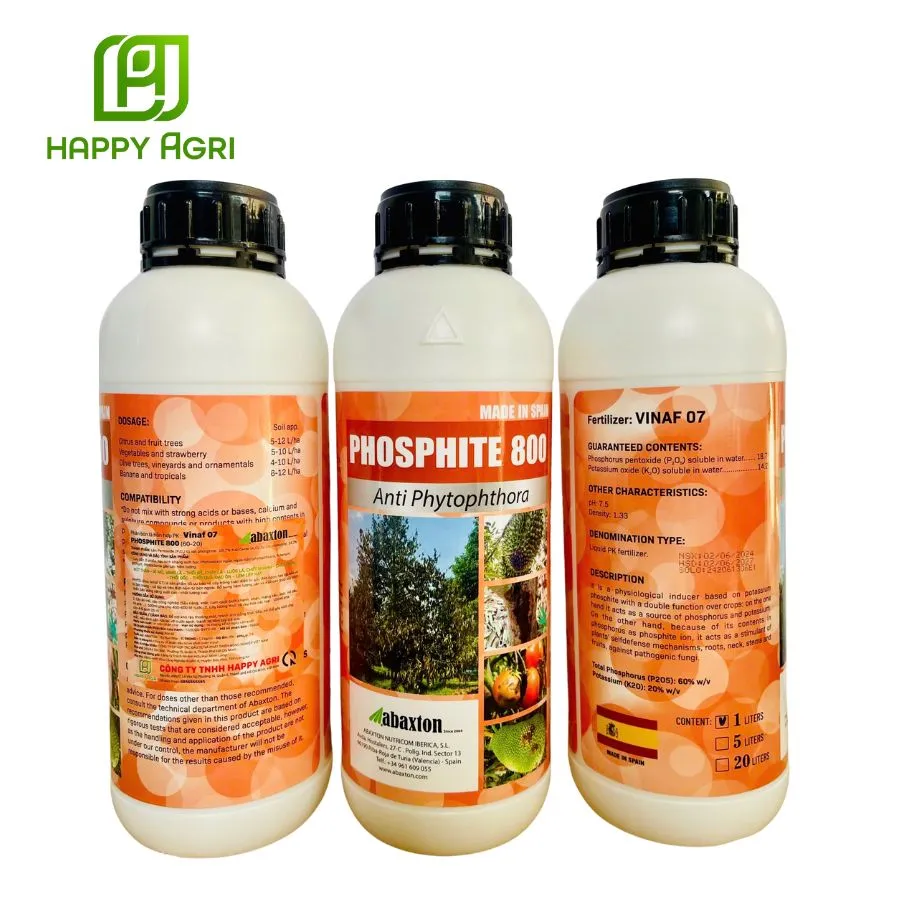 PHÂN BÓN LÁ HỖN HỢP PK VINAF 07 PHOSPHITE 800 HIỆU ABAXTON