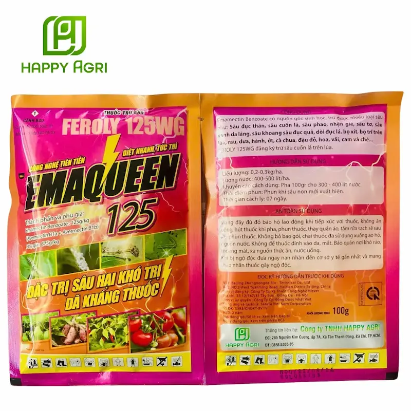 Thuốc trừ sâu FEROLY 125WG EMAQUEEN 125
