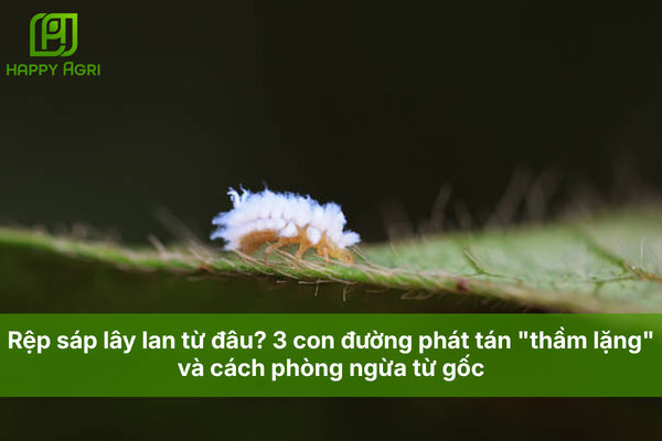 Rệp sáp lây lan từ đâu? 3 con đường phát tán "thầm lặng" và cách phòng ngừa từ gốc