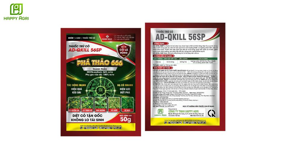 THUỐC TRỪ CỎ AD-QKILL HIỆU PHÁ THẢO 666