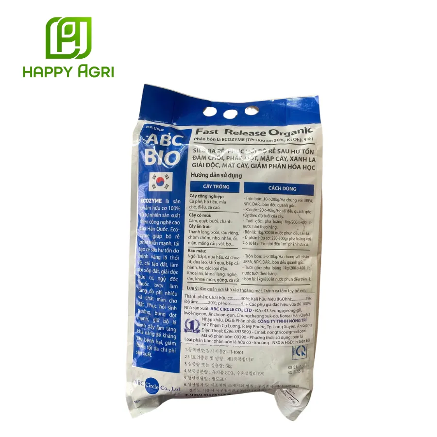 PHÂN VI LƯỢNG ABC BIO HIỆU ECOZYME 5KG