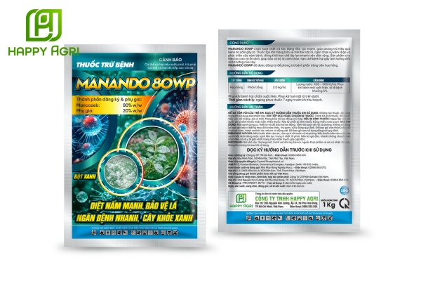  Thông tin chung về Thuốc trừ bệnh MANANDO 80WP (Bột xanh)