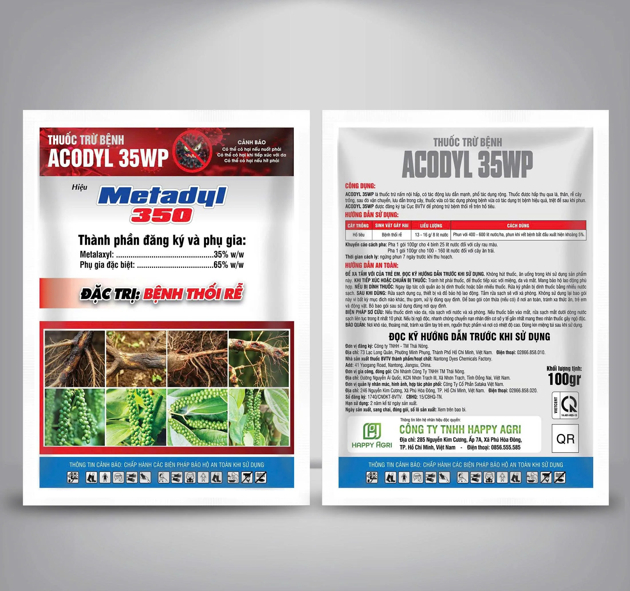 METADYL 350 - thuốc trừ bệnh ACODYL 35WP