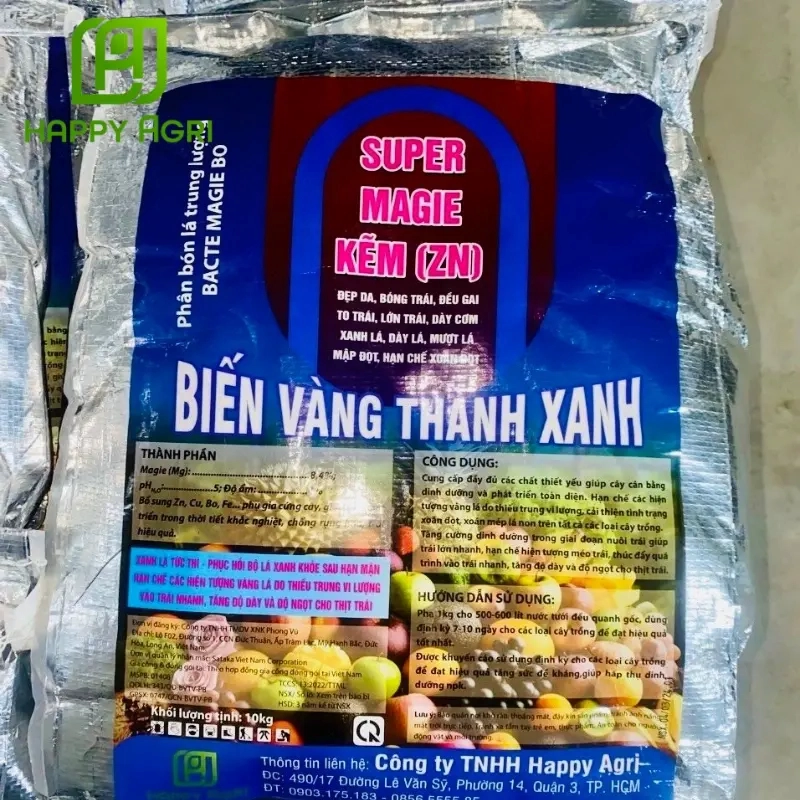 Sử dụng phân bón vi lượng BACTE MAGIE BO Super Magie tổng hợp để đảm bảo cây hấp thu đầy đủ