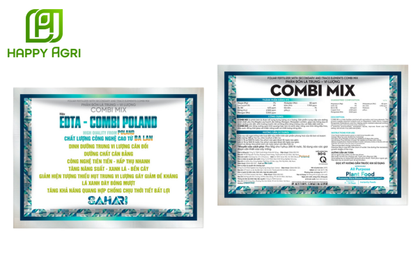 Thông tin chung về Phân bón lá Trung - Vi lượng Combi Mix Hiệu Edta - Combi Poland