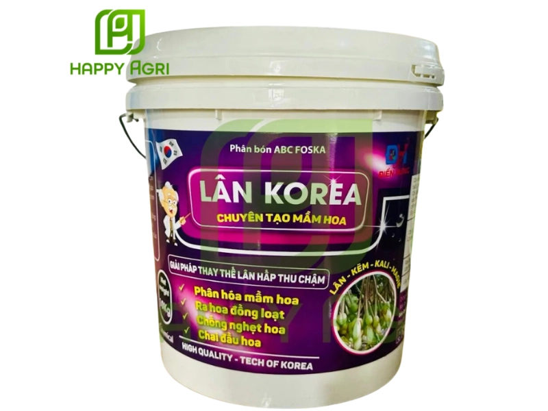 Phân bón ABC FOSKA LÂN KOREA giúp cây khỏe mạnh, mầm hoa phát triển đều và đẹp