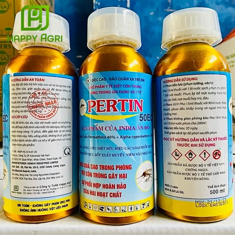 ưu điểm của chế phẩm y tế diệt côn trùng pertin 50ec