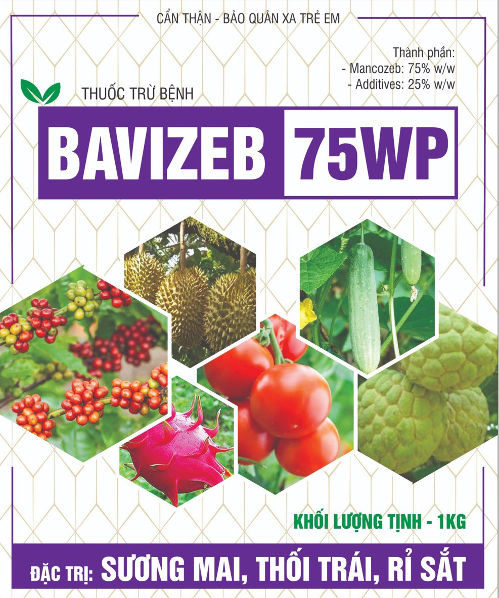 Thuốc trừ bệnh Bavizeb 75 WP 