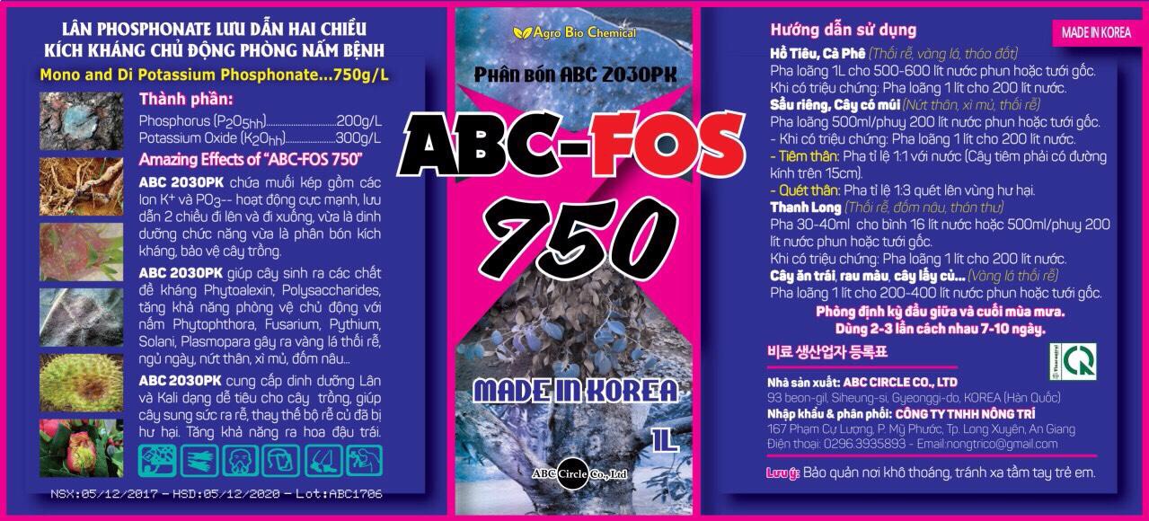 PHÂN BÓN ABC 2030PK ABC-FOS750