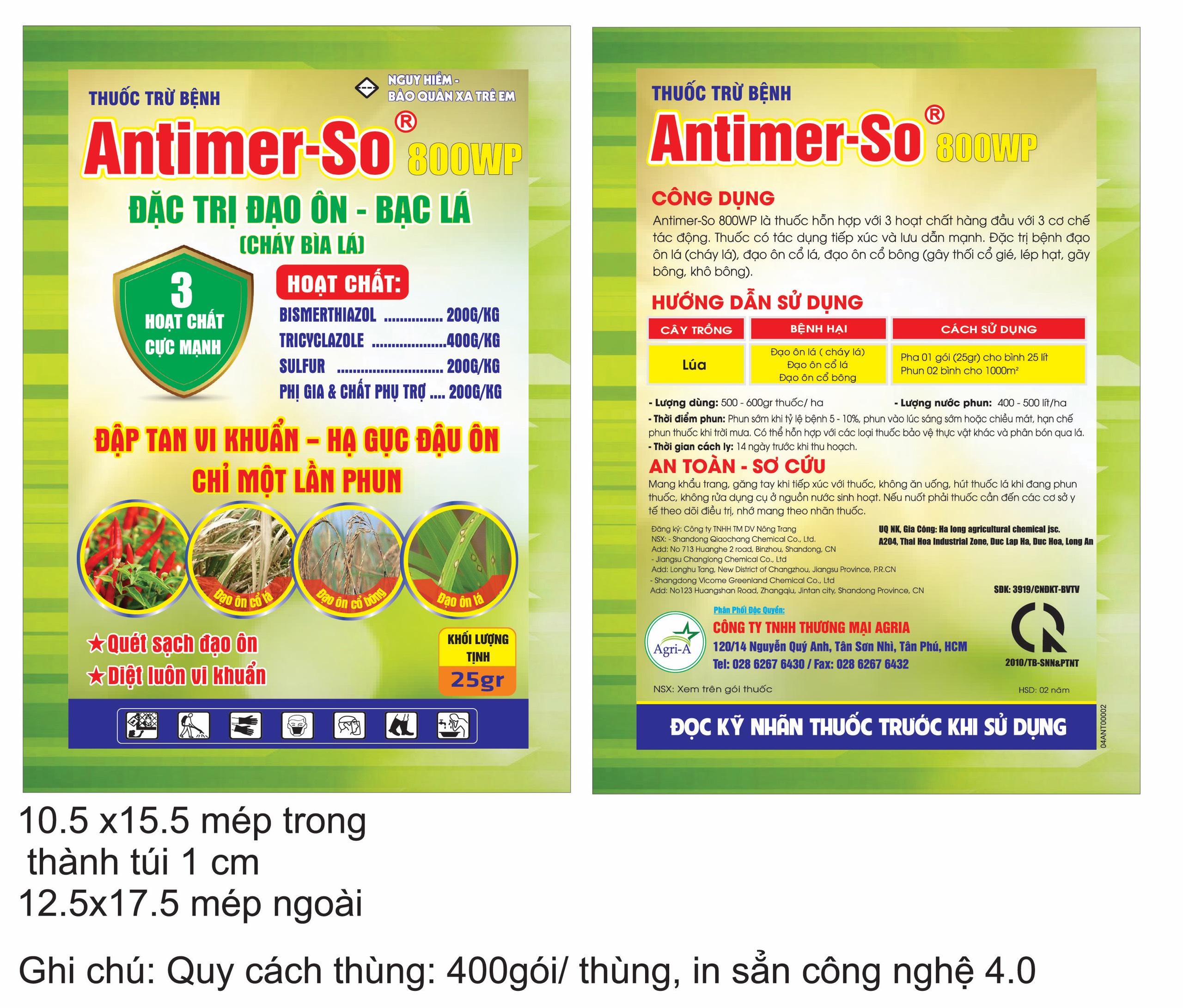 THUỐC TRỪ BỆNH Antimer-SO 800WP