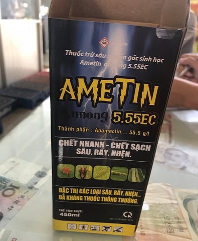 Thuốc trừ sâu sinh học Ametin 5.55 EC