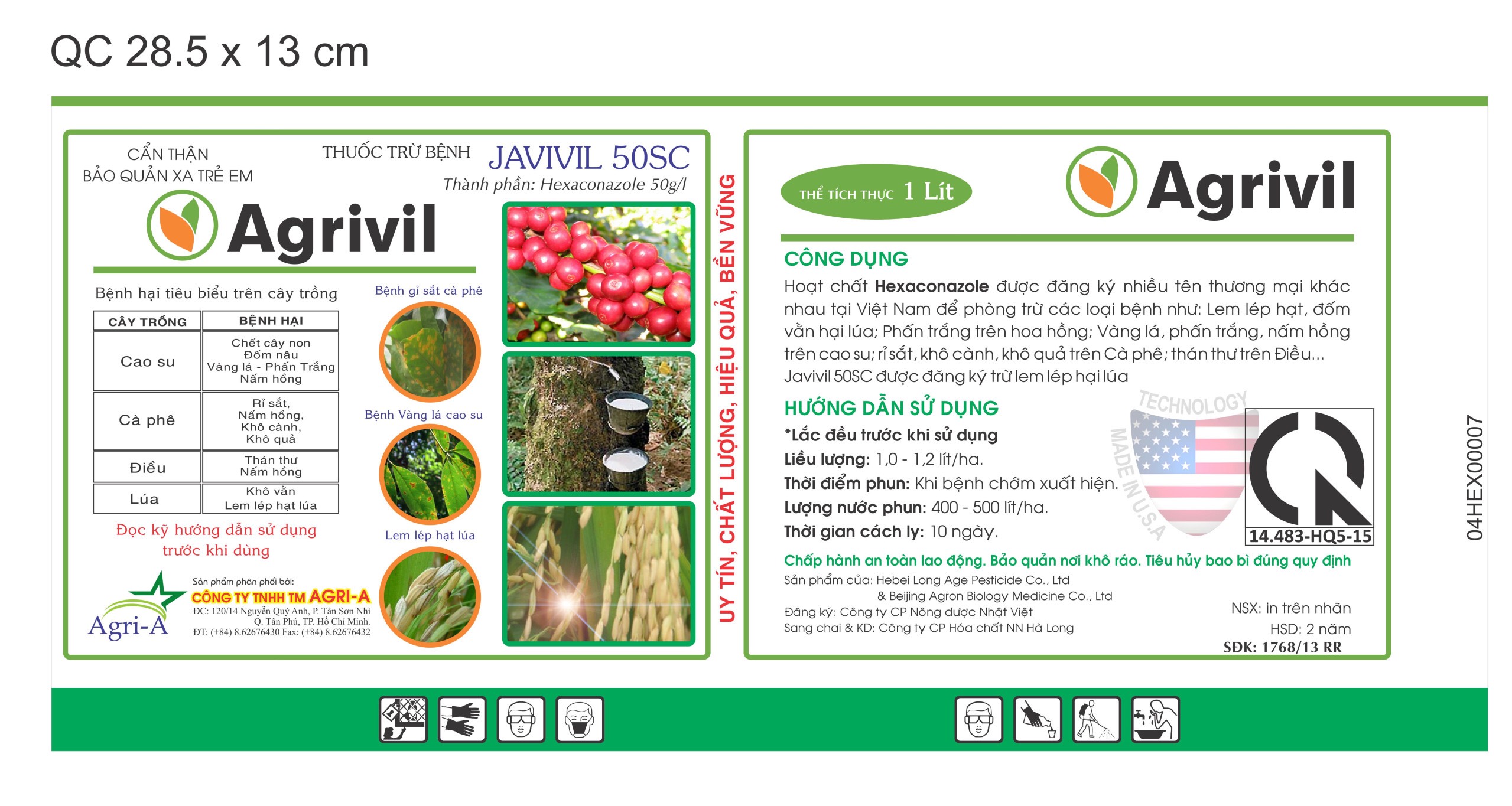 Thuốc trừ bệnh JAVIVIL 50SC Agrivil