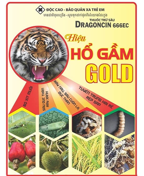 Thuốc trừ sâu DRAGONCIN 666EC - Hiệu Hổ Gầm Gold