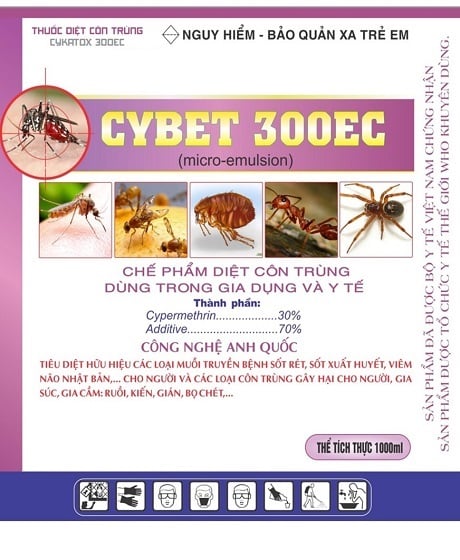 Thuốc diệt côn trùng CYBET 300EC
